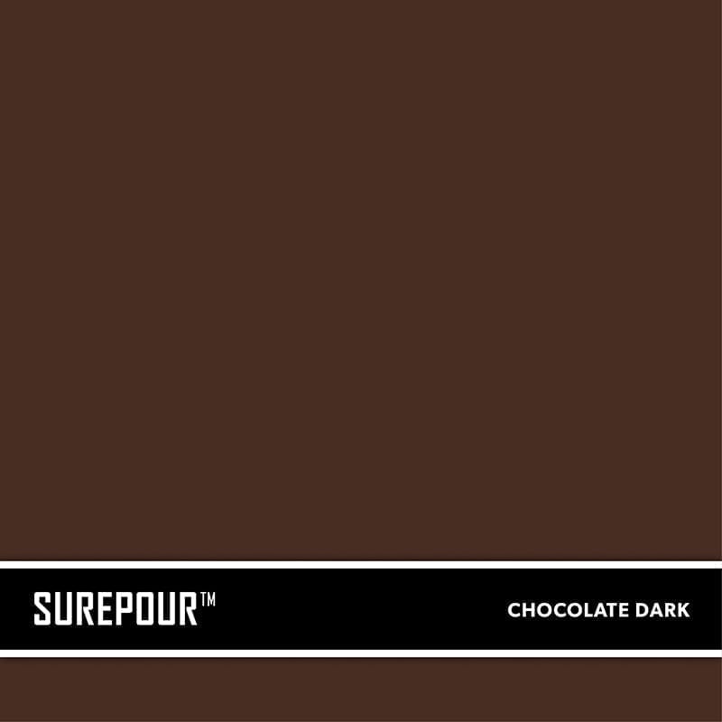 SureCrete's SurePour™ Dark Chocolate Brown Ready-Mix fresh concrete color SKU: 35103008-07 UPC: 842467100707 (Requires 2 Bag / 1 Yard)