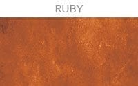 ruby red transparent concrete stain