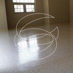 Epoxy Interior Floor Coating With Flake and Clear Coat