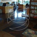 Marble Looking Stained Polished Concrete Commercial Floor