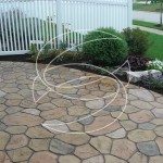 Taped Concrete Overlay That Looks Like Stone Patio