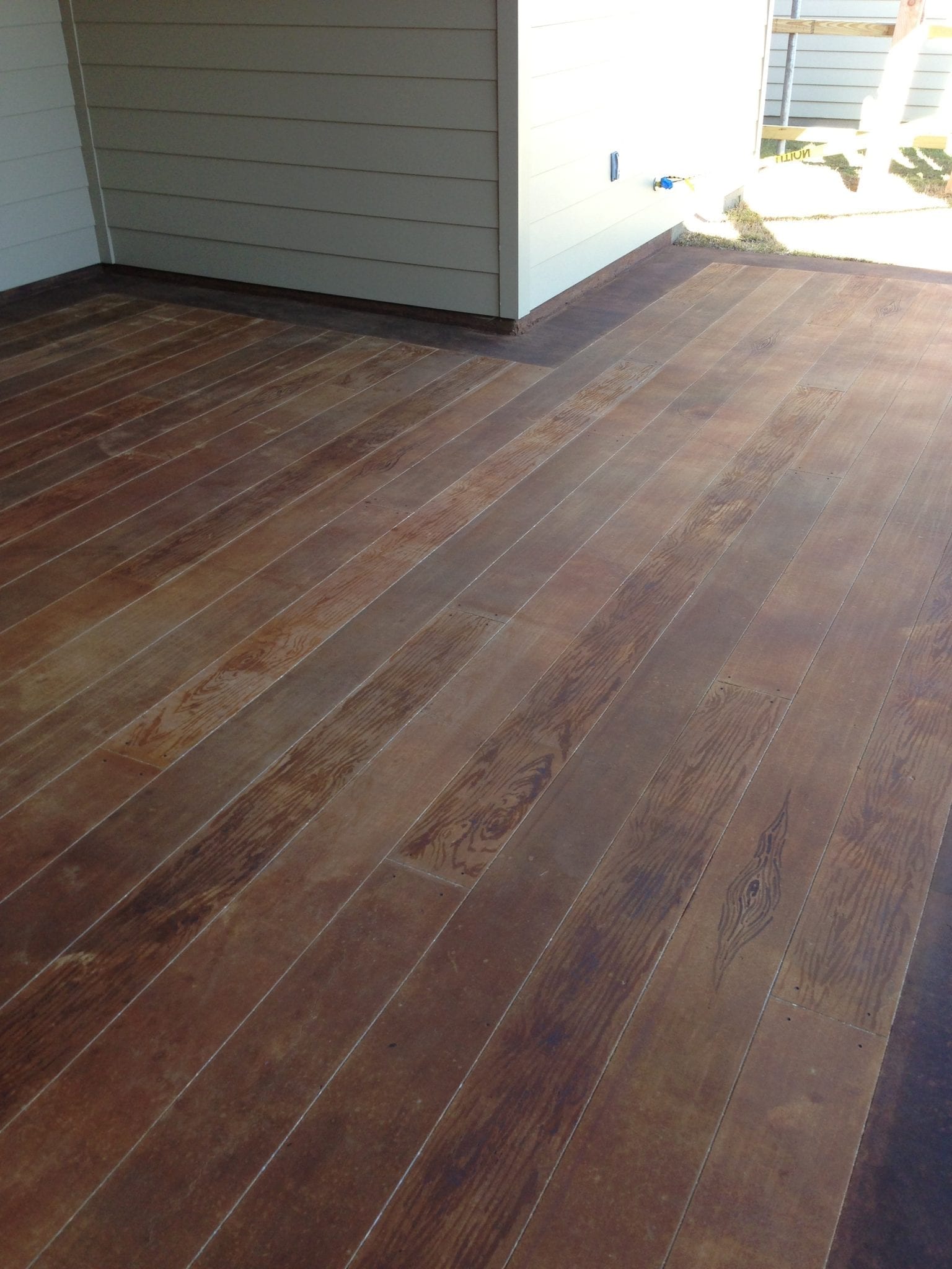 wood planks for outdoor concrete patio - surecrete products