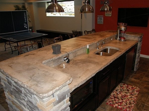 Concrete counter top