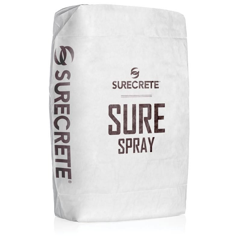 Spray Concrete Overlay Sprayable Concrete Overlays Product SureSpray™ White 50lb. SKU: 25101006 | UPC: 842467102275