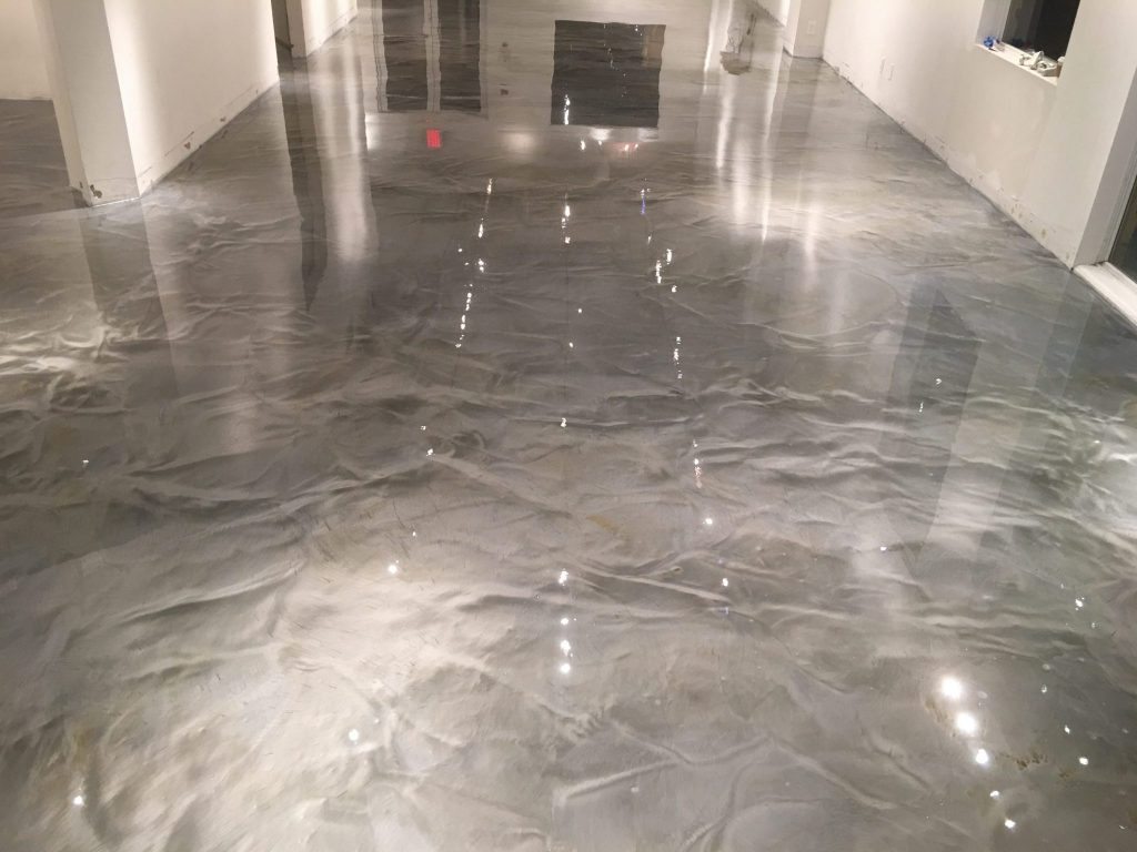 silver metallic reflective floor - Surecrete Products