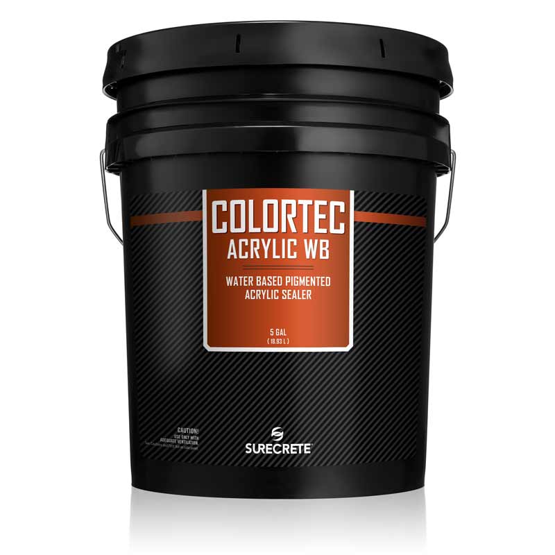 5 Gallon Colored Water-Based Outdoor Concrete Paint and Sealer ColorTec AcrylicWB™