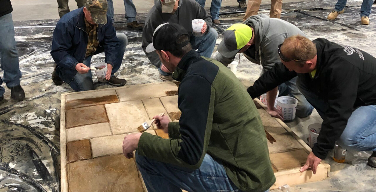 Decorative Concrete Training Class Courses SureCrete Decorative Concrete Products